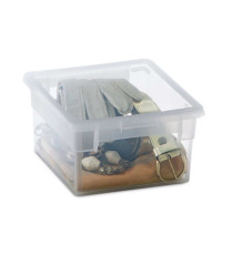 Contenitore multiuso Light Box S/2 - 17,8x20,4x10 cm - 2,5 L - plastica - trasparente - Terry Contenitore multiuso Light Box S/2 - 17,8x20,4x10 cm - 2,5 L - plastica - trasparente - Terry
