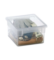 Contenitore multiuso Light Box S/2 - 17,8x20,4x10 cm - 2,5 L - plastica - trasparente - Terry Contenitore multiuso Light Box S/2 - 17,8x20,4x10 cm - 2,5 L - plastica - trasparente - Terry
