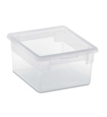 Contenitore multiuso Light Box S/2 - 17,8x20,4x10 cm - 2,5 L - plastica - trasparente - Terry Contenitore multiuso Light Box S/2 - 17,8x20,4x10 cm - 2,5 L - plastica - trasparente - Terry