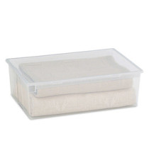 Contenitore multiuso Light Box XL - 57,8x39,6x18,5 cm - 36 L - plastica - trasparente - Terry Contenitore multiuso Light Box XL - 57,8x39,6x18,5 cm - 36 L - plastica - trasparente - Terry