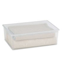 Contenitore multiuso Light Box XL - 57,8x39,6x18,5 cm - 36 L - plastica - trasparente - Terry Contenitore multiuso Light Box XL - 57,8x39,6x18,5 cm - 36 L - plastica - trasparente - Terry