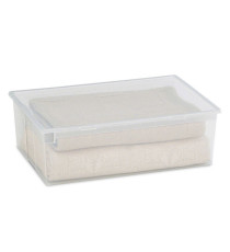 Contenitore multiuso Light Box XL - 57,8x39,6x18,5 cm - 36 L - plastica - trasparente - Terry Contenitore multiuso Light Box XL - 57,8x39,6x18,5 cm - 36 L - plastica - trasparente - Terry