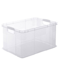 Contenitore portaoggetti - 59x39x31 cm - A3 - 55 L - PPL - trasparente - Rotho Contenitore portaoggetti - 59x39x31 cm - A3 - 55 L - PPL - trasparente - Rotho