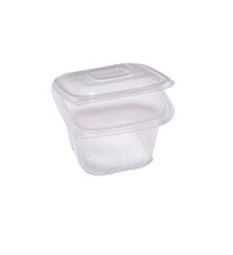Contenitori in PP - con coperchio incernierato - 12 x 12 x 7,5 cm - Europack - pack 50 pezzi Contenitori in PP - con coperchio incernierato - 12 x 12 x 7,5 cm - Europack - pack 50 pezzi