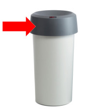 Coperchio per contenitore Modo Round - con fermasacco - 38x15 cm - anello grigio - Rotho Coperchio per contenitore Modo Round - con fermasacco - 38x15 cm - anello grigio - Rotho