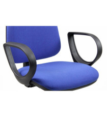 Coppia braccioli fissi - per seduta operativa TMTMI/JUSB - nero - Unisit