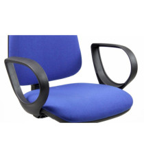 Coppia braccioli fissi - per seduta operativa TMTMI/JUSB - nero - Unisit