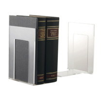 Coppia reggilibri Mr Acrylic - 14 x 9 x 13,5 cm - trasparente - Tecnostyl Coppia reggilibri Mr Acrylic - 14 x 9 x 13,5 cm - trasparente - Tecnostyl