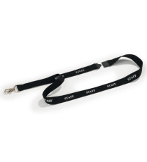 Cordoncini portabadge stampa staff - nero - 44 cm - Durable - conf. 10 pezzi Cordoncini portabadge stampa staff - nero - 44 cm - Durable - conf. 10 pezzi
