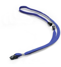 Cordoncino per portabadge - 44 x 1 cm - tessuto - blu - Durable - conf. 10 pezzi Cordoncino per portabadge - 44 x 1 cm - tessuto - blu - Durable - conf. 10 pezzi