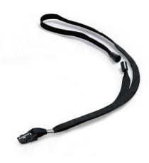 Cordoncino per portabadge - 44 x 1 cm - tessuto - nero - Durable - conf. 10 pezzi Cordoncino per portabadge - 44 x 1 cm - tessuto - nero - Durable - conf. 10 pezzi