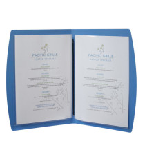 Portamenù Rio - 1 inserto doppio incluso - A4 - 24 x 34 cm - blu - Securit Portamenù Rio - 1 inserto doppio incluso - A4 - 24 x 34 cm - blu - Securit