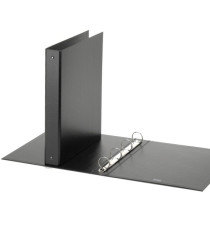 Raccoglitore Europa - 22 x 30 cm - 4 anelli tondi 30 mm - dorso 4 cm - nero - Favorit