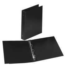 Raccoglitore Europa - 22 x 30 cm - 4 anelli tondi 50 mm - dorso 6 cm - nero - Favorit