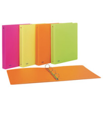 Raccoglitore neon - 4 anelli tondi 30 mm- 22 x 30 cm - PP - colori assortiti - Favorit Raccoglitore neon - 4 anelli tondi 30 mm- 22 x 30 cm - PP - colori assortiti - Favorit