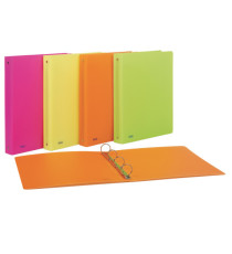 Raccoglitore neon - 4 anelli tondi 30 mm- 22 x 30 cm - PP - colori assortiti - Favorit Raccoglitore neon - 4 anelli tondi 30 mm- 22 x 30 cm - PP - colori assortiti - Favorit