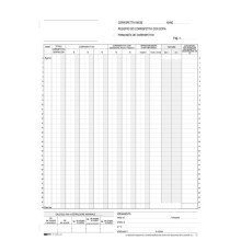 Registro prima nota Iva corrispettivi - 13/13 fogli autoricalcanti - 29,7 x 23cm - Edipro