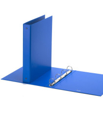 Raccoglitore Europa - 4 anelli tondi 30 mm - dorso 4 cm - 22x30 cm - azzurro - Favorit