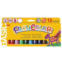 Tempera solida in stick Playcolor - 10gr - colori assortiti - Instant - astuccio 12 stick Tempera solida in stick Playcolor - 10gr - colori assortiti - Instant - astuccio 12 stick
