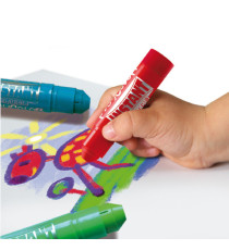 Tempera solida in stick Playcolor - 10gr - colori assortiti - Instant - astuccio 12 stick Tempera solida in stick Playcolor - 10gr - colori assortiti - Instant - astuccio 12 stick