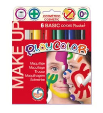 Tempera solida Make Up  - cosmetica - Instant - astuccio 6 colori brillanti Tempera solida Make Up  - cosmetica - Instant - astuccio 6 colori brillanti