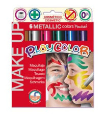 Tempera solida Make Up - cosmetica - Instant - astuccio 6 colori metallic Tempera solida Make Up - cosmetica - Instant - astuccio 6 colori metallic