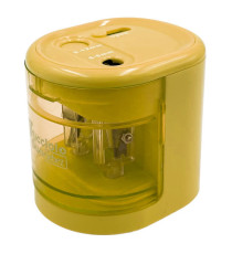 Temperamatite elettrico 4306  con contenitore - 2 fori  - colori assortiti - Lebez