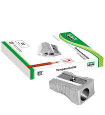 Temperamatite senza contenitore - 1 foro - metallo - cuneiforme - Lebez - conf. 20 pezzi