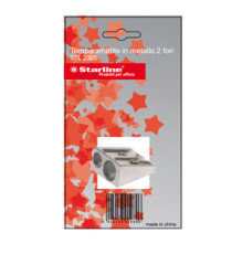 Temperamatite senza contenitore - 2 foro - in metallo - Starline Temperamatite senza contenitore - 2 foro - in metallo - Starline