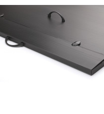 Valigetta Polionda Every Line Total Black - 27x37,5 cm - dorso 5 cm - Favorit