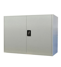 Armadio basso in metallo ad ante battenti - 1 ripiano regolabile - 100 x 45 x 90 cm - grigio - Bertesi Armadio basso in metallo ad ante battenti - 1 ripiano regolabile - 100 x 45 x 90 cm - grigio - Bertesi