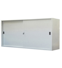 Armadio basso in metallo ad ante scorrevoli - 2 vani e 2 ripiani regolabili - 180x45x90 cm - grigio - Bertesi Armadio basso in metallo ad ante scorrevoli - 2 vani e 2 ripiani regolabili - 180x45x90 cm - grigio - Bertesi