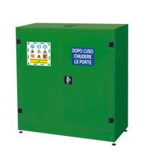 Armadio di sicurezza - per fitosanitari e pesticidi - 107,5 x 50 x 115 cm - verde - Carvel