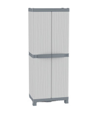 Armadio Domino Wave - Base 2700 UW - 2 ante - 70 x 43,8 x 181,8 cm - PPL - grigio - Terry