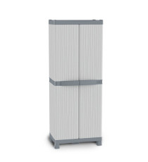 Armadio Domino Wave - Base 3700 UW - 2 ante -70 x 43, 8x1 81,8 cm - PPL - grigio - Terry