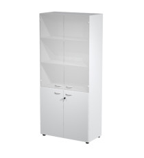 Armadio modulare - a 2+2 ante - 90 x 45,8 x 200 cm - grigio