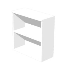 Armadio modulare - basso a giorno - 90 x 44 x 85 cm - bianco Armadio modulare - basso a giorno - 90 x 44 x 85 cm - bianco