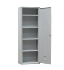 Armadio multiuso in metallo - a 1 anta - 60 x 40 x180 cm - grigio - Fasma