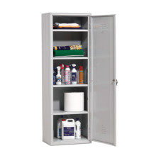 Armadio multiuso in metallo - a 1 anta - 60 x 40 x180 cm - grigio - Fasma