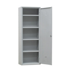 Armadio multiuso in metallo - a 1 anta - 60 x 40 x180 cm - grigio - Fasma