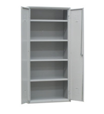 Armadio multiuso in metallo - a 2 ante - 100 x 40 x180 cm - grigio - Fasma