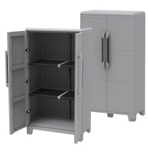 Armadio Transforming Modular 3 - 78 x 43,6 x 143 cm - PPL - grigio - Terry Armadio Transforming Modular 3 - 78 x 43,6 x 143 cm - PPL - grigio - Terry