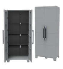 Armadio Transforming Modular 4 - 78 x 43,6 x 184,4 cm - PPL - grigio - Terry