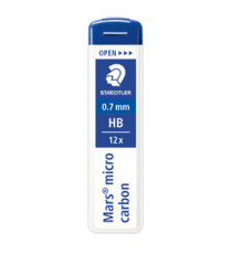 Astuccio 12 Mine Mars Micro - mina 0,7mm - gradazione HB - Staedtler - conf. 12 astucci