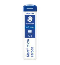 Astuccio 12 Mine Mars Micro - mina 0,7mm - gradazione HB - Staedtler - conf. 12 astucci