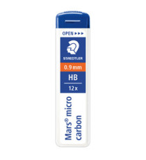 Astuccio 12 Mine Mars Micro - mina 0,9mm - gradazione HB - Staedtler - conf. 12 astucci Astuccio 12 Mine Mars Micro - mina 0,9mm - gradazione HB - Staedtler - conf. 12 astucci