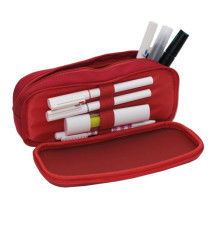 Astuccio 2 zip Monocromo -  21 x 5 x 9 cm - silicone/poliestere - colori assortiti - Pigna Astuccio 2 zip Monocromo -  21 x 5 x 9 cm - silicone/poliestere - colori assortiti - Pigna