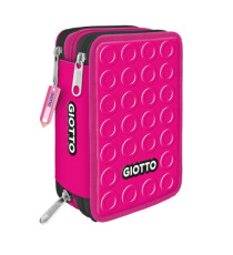Astuccio 3 zip collezione Stilnovo - 19,5 x 7,5 x 12,9 cm - PL- colori neon assortiti - Giotto