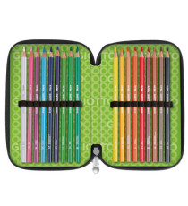 Astuccio 3 zip collezione Stilnovo - 19,5 x 7,5 x 12,9 cm - PL- colori neon assortiti - Giotto