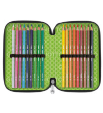 Astuccio 3 zip collezione Stilnovo - 19,5 x 7,5 x 12,9 cm - PL- colori neon assortiti - Giotto